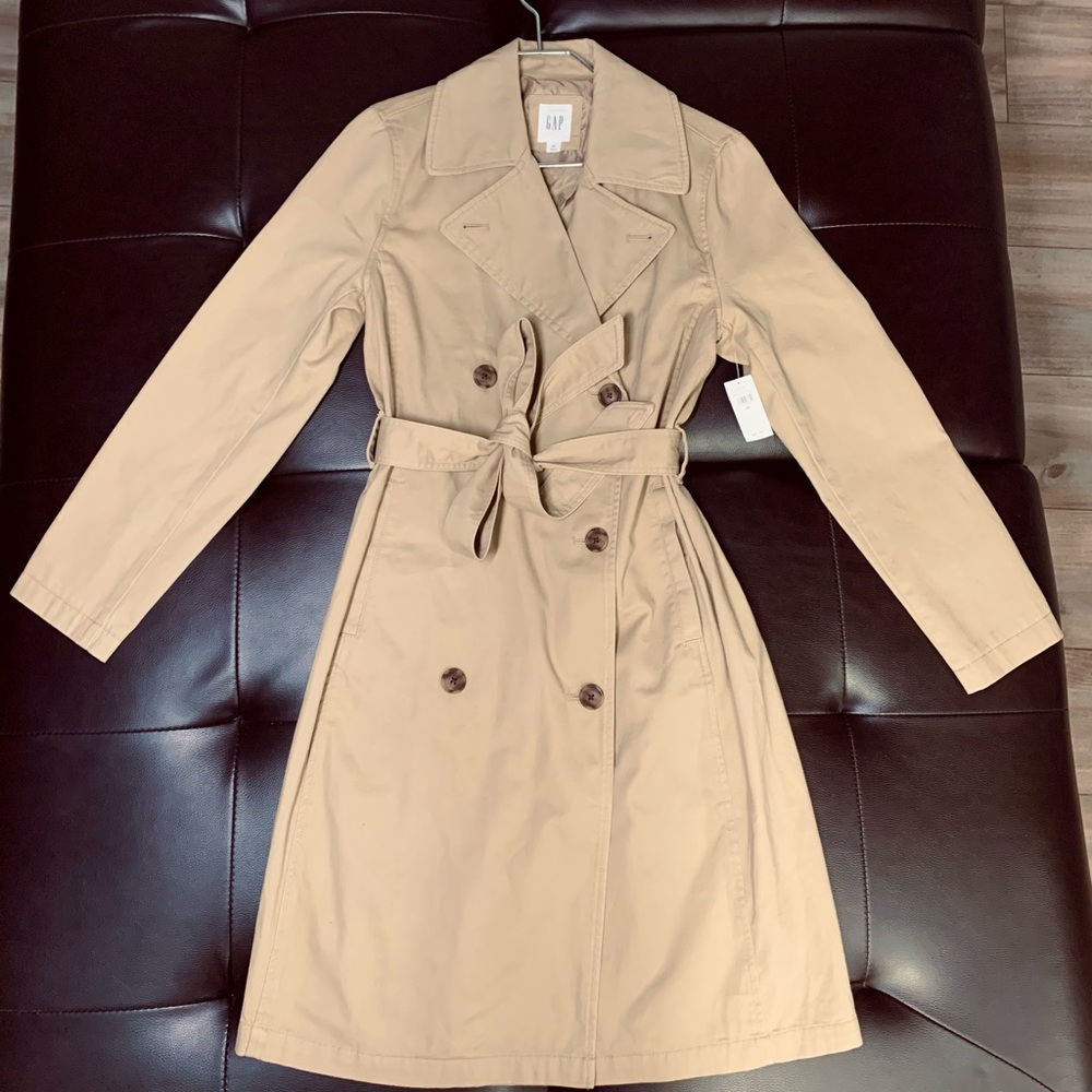 Tie-Belt Trench Coat
